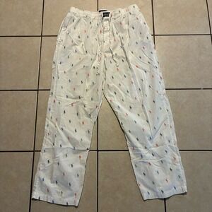 Polo Ralph Lauren Men's XL White Pajama Sleepwear Pants